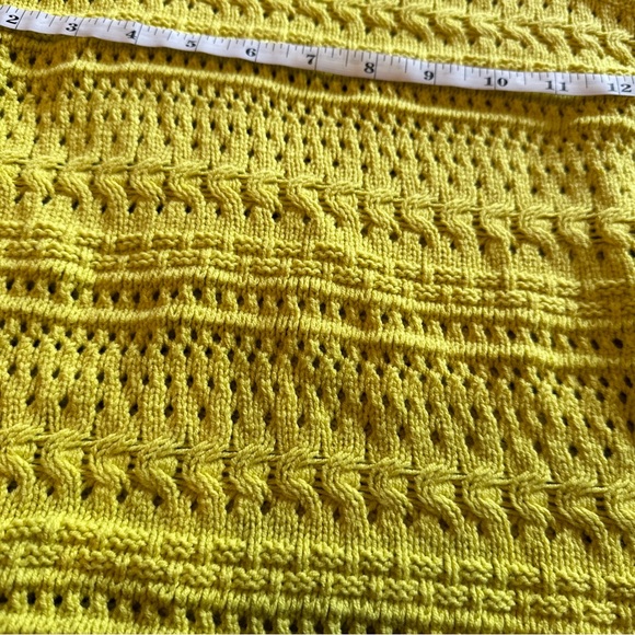 Vintage Yellow Knit Top By Scoop Size S/CH - Picture 6 of 8